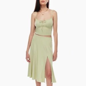 Wilfred beach skirt sage green